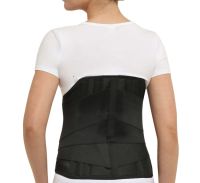 Корсет ортопед грудопоясничный "Крейт" №3 (черный) Б-503 Э (выс 35см) 4 пласт ребра жест (60-80 см)